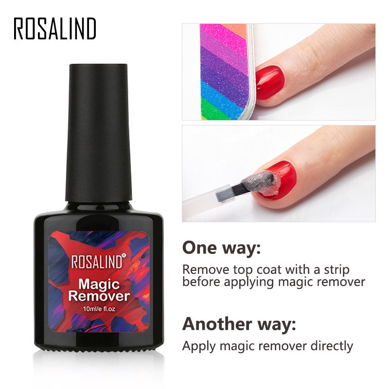 ROSALIND Flash Deal Limited Quantities 10ml Magic Nail Polish Gel Remover Manicure Nail