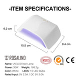 Gel UV LED Nail Lampada Asciugacapelli 36W