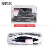 8Pcs Cuticle Nippers Pusher Nail File Manicura Strumenti Set