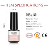 ROSALIND 2PCS/Set Soak Off Gel Polish Bright For Nail Art Design LED/UV Lamp SKU FA24