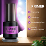 ROSALIND 4PCS Top Base Coat Gel Nail Polish Set For Nails Semi Permanent Primer For Nail art Matt Top Coat base coat Nail Gel Polish