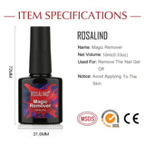 ROSALIND Flash Deal Limited Quantities 10ml Magic Nail Polish Gel Remover Manicure Nail