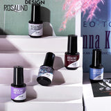 ROSALIND Soak Off Mini Gel Polish 6PCS Set Bright For Nail Art Design LED/UV Lamp