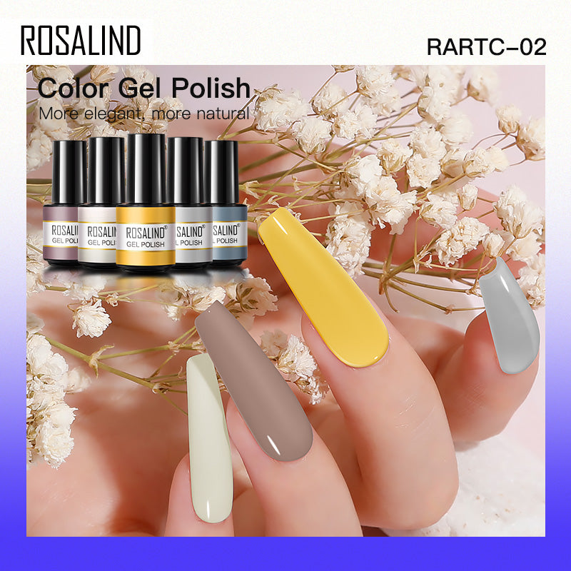 Rosalind Nail Kits Starter Set acrilico 12 PCS Gel Nail Set con lampada smalto per unghie