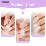 ROSALIND Nail Acrylic Powder Gel Polish Set Crystal kit Acrylic Liquid with Nail Brush File Nails Art Decoration Extension Manicure Tools