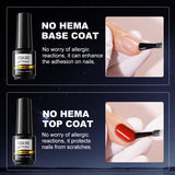 ROSALIND 7ML Gel Polish Essential Top & Base Coat Bright For Nail Art Design LED/UV Lamp