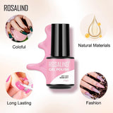 ROSALIND Soak Off Mini Gel Polish 6PCS Set Bright For Nail Art Design LED/UV Lamp