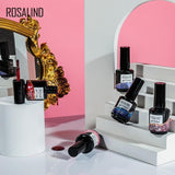 ROSALIND Gel Nail Polish 6Pcs/Set For Manicure Nails Art UV Gel Need Base Top Coat Vernis Semi permanent Nail Polish 15ML