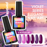 Rosalind Violet Series Gel Polish Set 6PCS 10ML