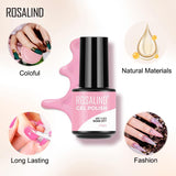 ROSALIND 5ml Soak Off Gel Polish Bright For Nail Art Design LED/UV Lamp