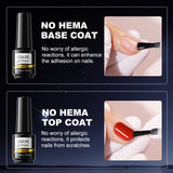 ROSALIND 7ML Gel Polish Essential Top & Base Coat Bright For Nail Art Design LED/UV Lamp