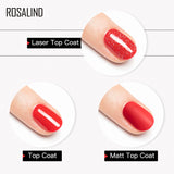 ROSALIND Laser Top Coat Gel Polish Bright For Nail Art Design LED/UV Lamp