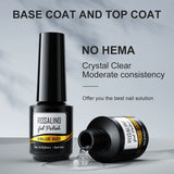 ROSALIND 7ML Gel Polish Essential Top & Base Coat Bright For Nail Art Design LED/UV Lamp