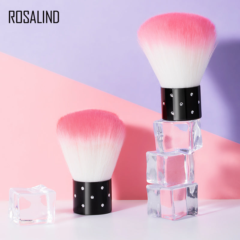 ROSALIND Nail Cleaning Nail Brush Tools Remove Dust Powder Brush Manicure Pedicure Clean Brush for Nail Care