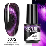 Rosalind Cat Eye Nail Polish 5ml And Cat Eye Effect Fringe Magic Magnet Stick Tool Lamp Cured Shine Gel Polish