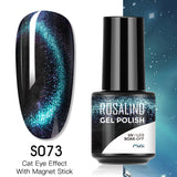 Rosalind Cat Eye Nail Polish 5ml And Cat Eye Effect Fringe Magic Magnet Stick Tool Lamp Cured Shine Gel Polish