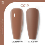 ROSALIND Red Brown 16 colors 7ml Soak Off Gel Polish Bright For Nail Art Design LED/UV Lamp