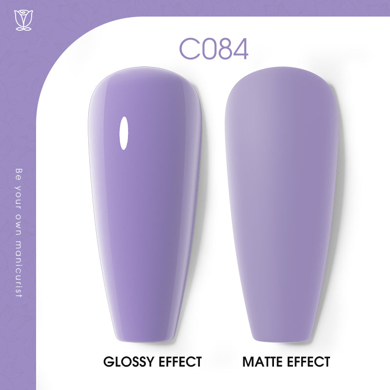 ROSALIND 7 colors Purple Series Soak Off Gel Polish Bright For Nail Art Design LED/UV Lamp