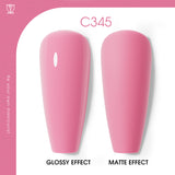 ROSALIND 16 Pink Series Colors 7ml Soak Off Gel Polish Bright For Nail Art Design LED/UV Lamp