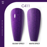 ROSALIND Purple Series 9 colors Soak Off Nail Gel Bright For Nail Art Design LED/UV Lamp RA