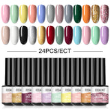 24PCS Set Mini For Nail Art Design LED/UV Lamp