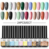 24PCS Set Mini For Nail Art Design LED/UV Lamp