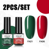 ROSALIND 2PCS/Set Soak Off Gel Polish Bright For Nail Art Design LED/UV Lamp SKU FA24