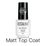 ROSALIND Matt Top Coat Gel Polish Bright For Nail Art Design LED/UV Lamp