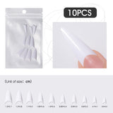 10 Pcs 10 Dimensioni Lunghe False Unghie per Coffin Ballerina Stiletto Nails Art