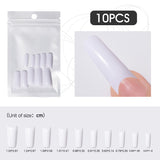 10 Pcs 10 Sizes Long False Nails for Coffin Ballerina Stiletto Nails Art