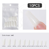 10 Pcs 10 Dimensioni Lunghe False Unghie per Coffin Ballerina Stiletto Nails Art
