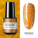 ROSALIND 80 colors 5ml Soak Off Gel Polish Bright For Nail Art Design LED/UV Lamp