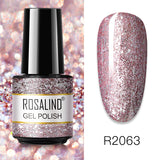 ROSALIND 80 colors 5ml Soak Off Gel Polish Bright For Nail Art Design LED/UV Lamp