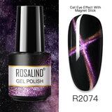 ROSALIND 80 colors 5ml Soak Off Gel Polish Bright For Nail Art Design LED/UV Lamp