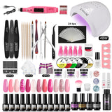 ROSALIND Gel Polish Acrylic Powder Nail Art Design LED/UV Lamp Grinding Tool Set