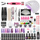 ROSALIND Gel Polish Acrylic Powder Nail Art Design LED/UV Lamp Grinding Tool Set