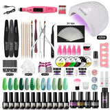 ROSALIND Gel Polish Acrylic Powder Nail Art Design LED/UV Lamp Grinding Tool Set