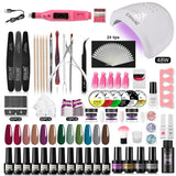 ROSALIND Gel Polish Acrylic Powder Nail Art Design LED/UV Lamp Grinding Tool Set