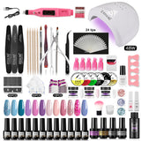 ROSALIND Gel Polish Acrylic Powder Nail Art Design LED/UV Lamp Grinding Tool Set