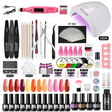 ROSALIND Gel Polish Acrylic Powder Nail Art Design LED/UV Lamp Grinding Tool Set