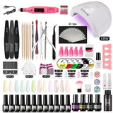 ROSALIND Gel Polish Acrylic Powder Nail Art Design LED/UV Lamp Grinding Tool Set