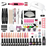 ROSALIND Gel Polish Acrylic Powder Nail Art Design LED/UV Lamp Grinding Tool Set