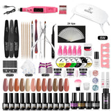 ROSALIND Gel Polish Acrylic Powder Nail Art Design LED/UV Lamp Grinding Tool Set