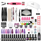 ROSALIND Gel Polish Acrylic Powder Nail Art Design LED/UV Lamp Grinding Tool Set