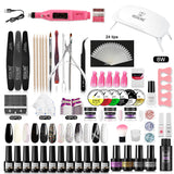 ROSALIND Gel Polish Acrylic Powder Nail Art Design LED/UV Lamp Grinding Tool Set