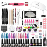 ROSALIND Gel Polish Acrylic Powder Nail Art Design LED/UV Lamp Grinding Tool Set