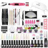 ROSALIND Gel Polish Acrylic Powder Nail Art Design LED/UV Lamp Grinding Tool Set