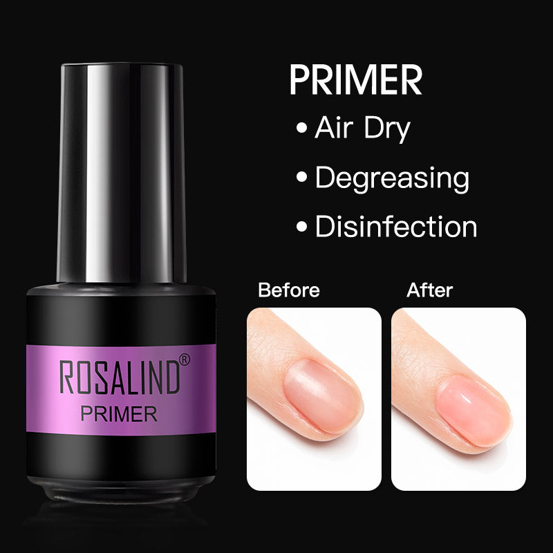 ROSALIND Gel Polish Set Primer Sock Off UV/LED Lamp Keep Your Nails Bright And Shiny For A Long Time