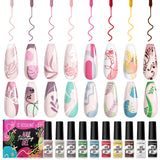 16 Pcs Set Nail Painting Line Gel Vernis Semi Permanent