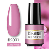 ROSALIND 57 colors 5ml Soak Off Gel Polish Bright For Nail Art Design LED/UV Lamp